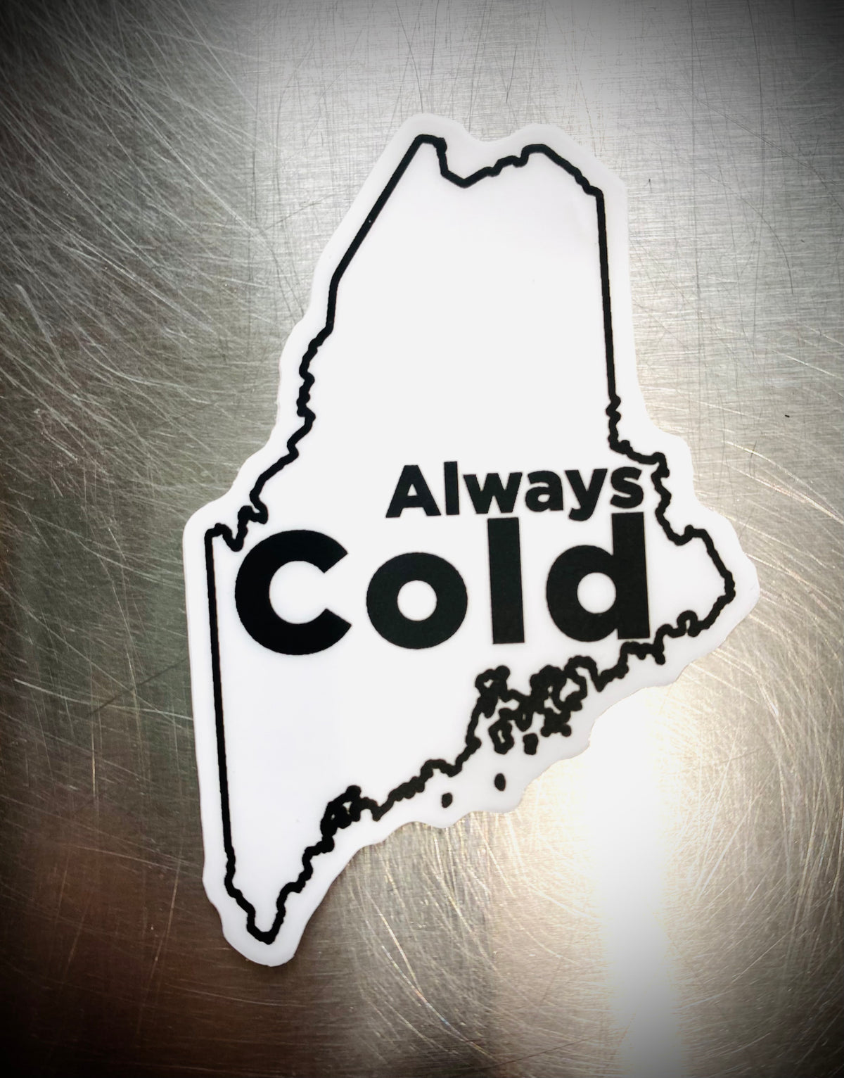 Always Cold Sticker by @mainelandcomics