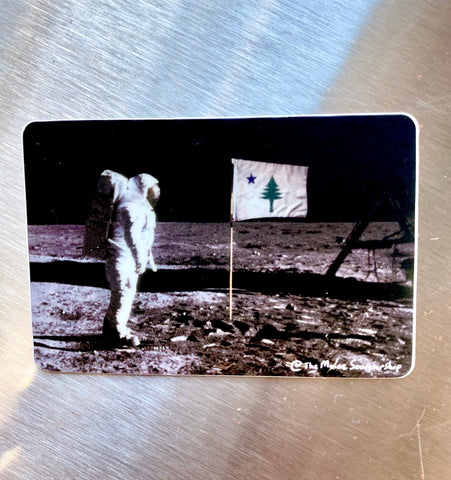 Maine on the Moon Sticker by @themainesouvenirshop