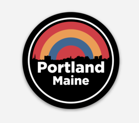 Portland Skyline Sticker by @themainesouvenirshop