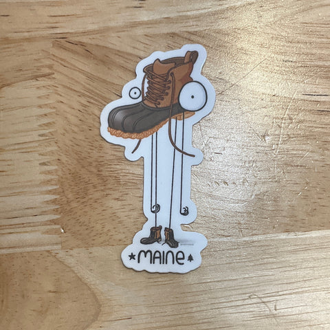 Maine Boot Sticker by @forthouse