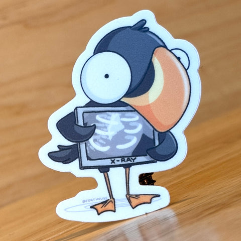 X-Ray Puffin Sticker by @Forthouse