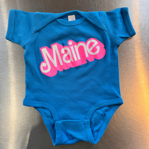 Girly Pop Maine Blue Onesie @themainesouvenirshop