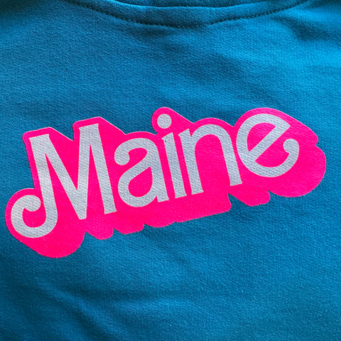 Girly Pop Maine Blue Toddler Tee @themainesouvenirshop