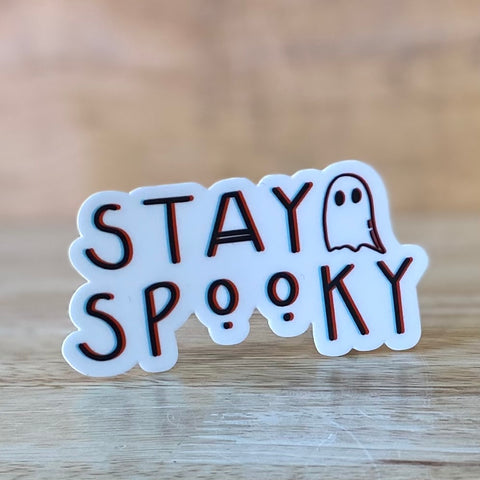 Stay Spooky Sticker by @scribblesanddoodlez