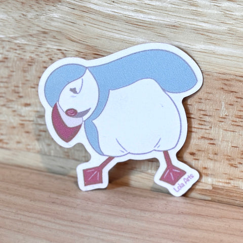 Puffin Sticker by @_lola_arts_