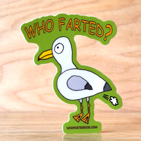 Who Farted? Seagull Sticker by @whofartedbookseries