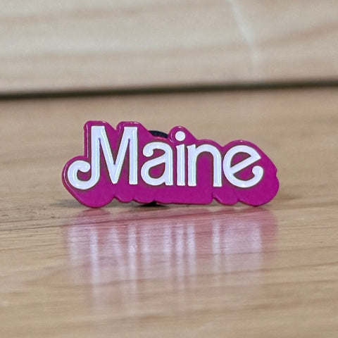 Girly Pop Maine Enamel Pin - @themainesouvenirshop