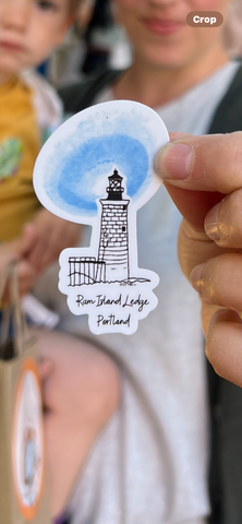 Ram Island Ledge Sticker by @23rd_and_maine