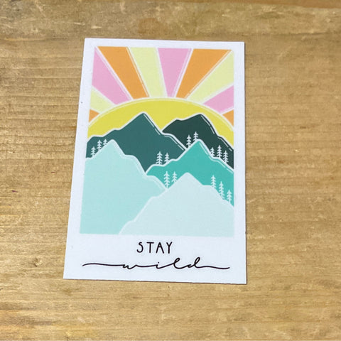Stay Wild Sticker by @scribblesanddoodlez