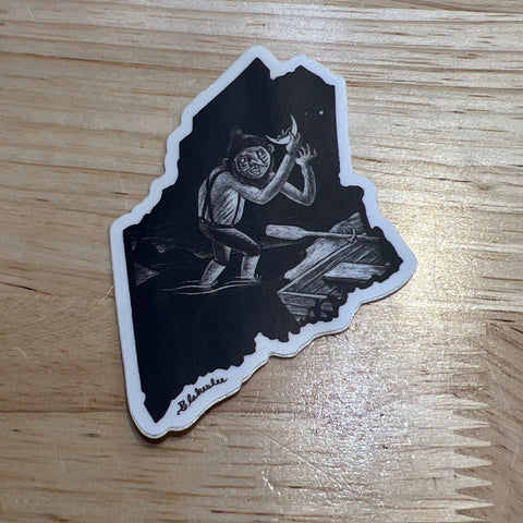 Dan Blakeslee- Man and the Moon Sticker @danblakesleemusic