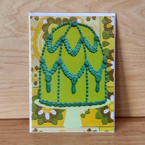Cake Card Green @juliekgray