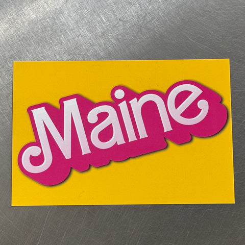 Girly Pop Maine Postcard @themainesouvenirshop