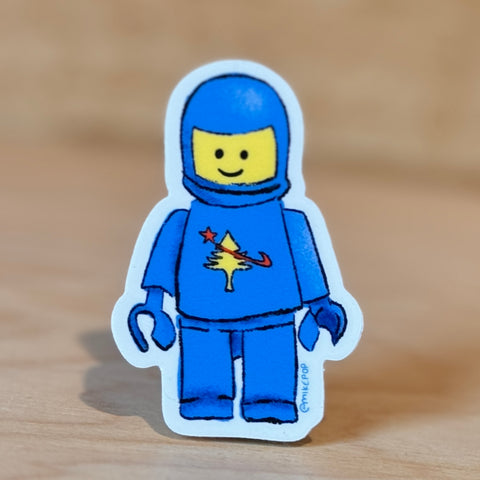 Space Man Sticker by @mikepop