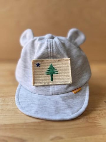 1901 Flag Original Patch Toddler Bear Ears Cap