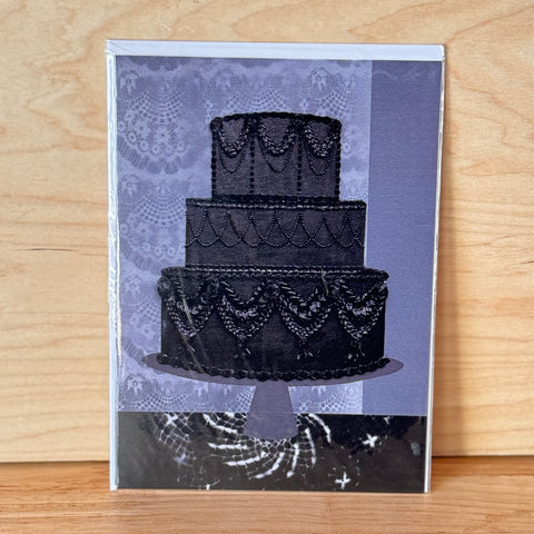 Cake Card Black @juliekgray